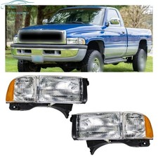 Headlights Leftright For 1994 1995 1996 97 98 99 01 02 Dodge Ram 1500-3500 Assy
