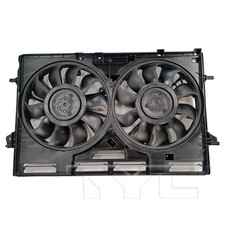 Radiator & Condenser Cooling Fan Assembly for 21-25 Nissan Rogue 1.5L Turbo