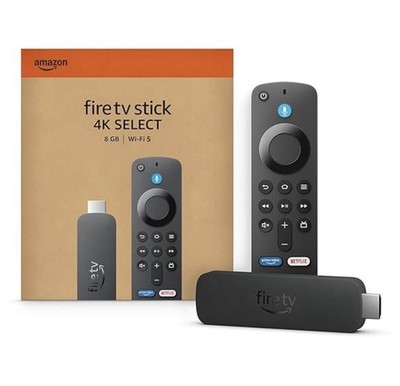 Amazon Fire TV Stick 4K Select 8GB Black Wi Fi 5 Alexa Voice Remote HDMI