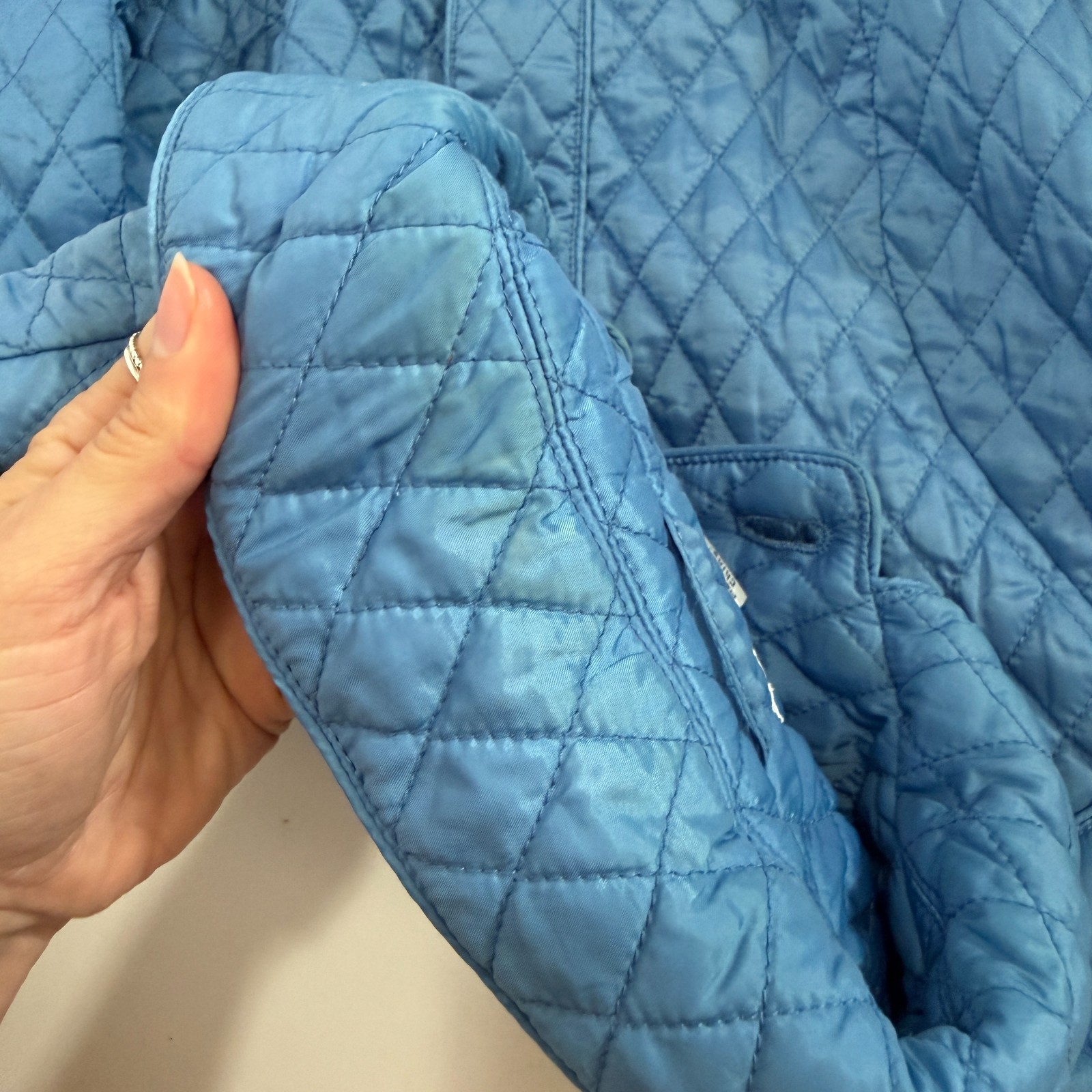 Pendleton Blue Quilted Lightweight Jacket Womens … - image 11