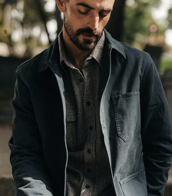 #ad Taylor Stitch Ojai chore coat Size 40 Navy Blue $129.99