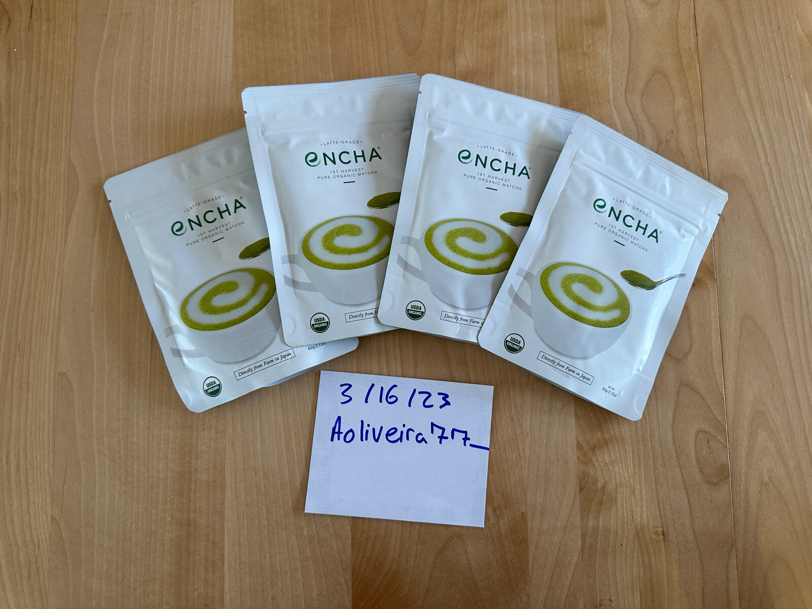 *BRAND NEW* Encha Latte Grade Matcha Green Tea - First Harvest USDA Organic