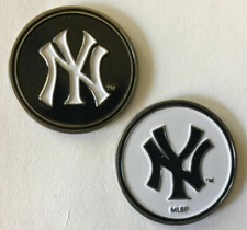 New York Yankees Double Sided 1" Diameter Magnetic Golf Ball Marker MLB