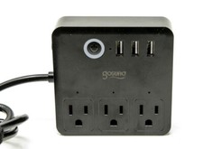 Gosund Smart 3-Outlet 3-USB Ports Indoor Black Power Strip