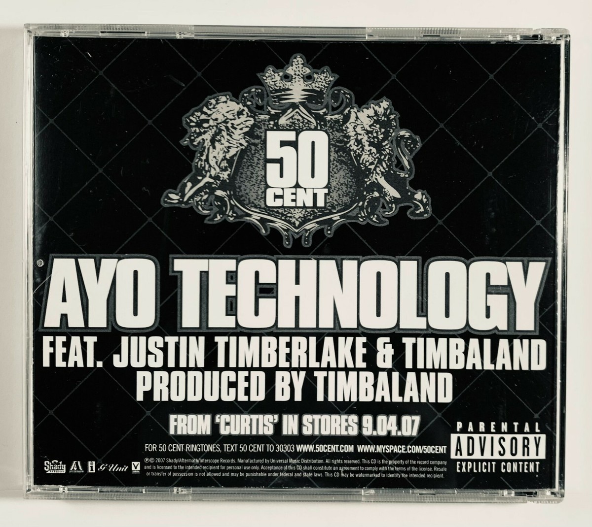 50 Cent Justin Timberlake Timbaland** – Ayo Technology (CD, Promo)