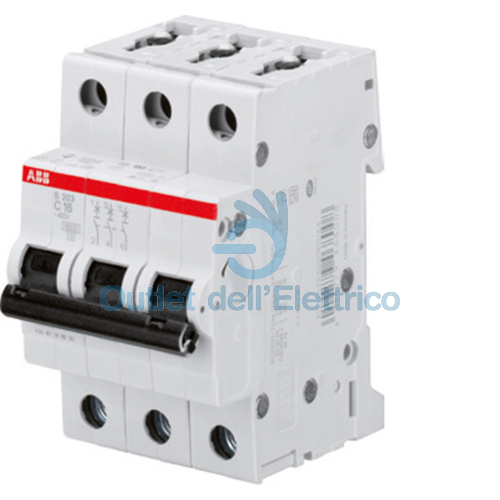 ABB S203M C 3 INTERRUTTORE AUTOMATICO 10KA 3P