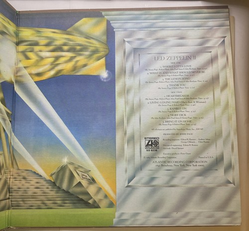 LED ZEPPELIN II LP RECORD SD 8236 GOLD RECORD AWARD - Foto 4 di 9