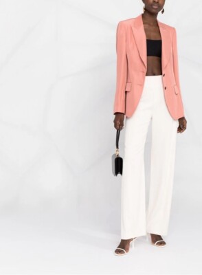 $2490 Tom Ford NWT Pink Rose Nude Single Breasted Tailored Blazer Jacket  40