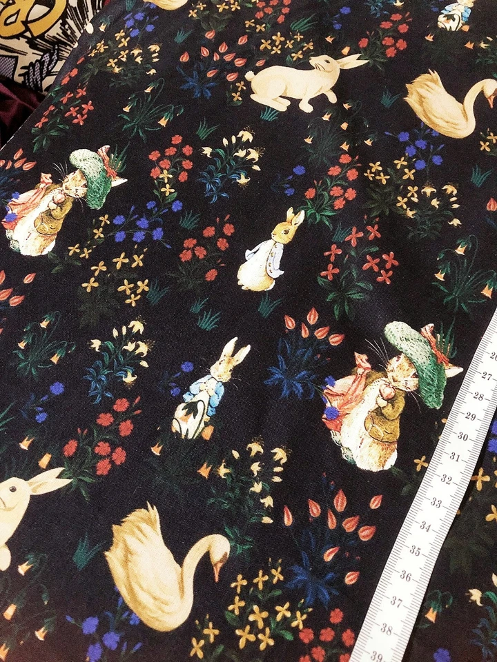 Peter rabbit Vintage Fabric 100% Cotton soft Fabric for kids fabric by the yard - Image 4 of 4