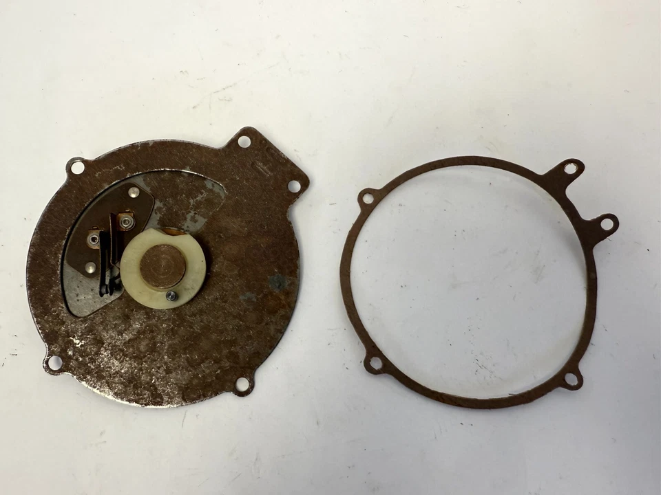 1963-64 Dodge Plym B-Body placa de motor limpador de velocidade variável e junta 2448266 NOS. - Imagem 3 de 4