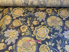 Smithson Atlantis floral print Cotton linen duck fabric buy by the yard