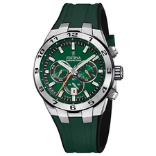 Festina Chronograph F20671-2 Chrono Bike 2024 Rubber Band Green
