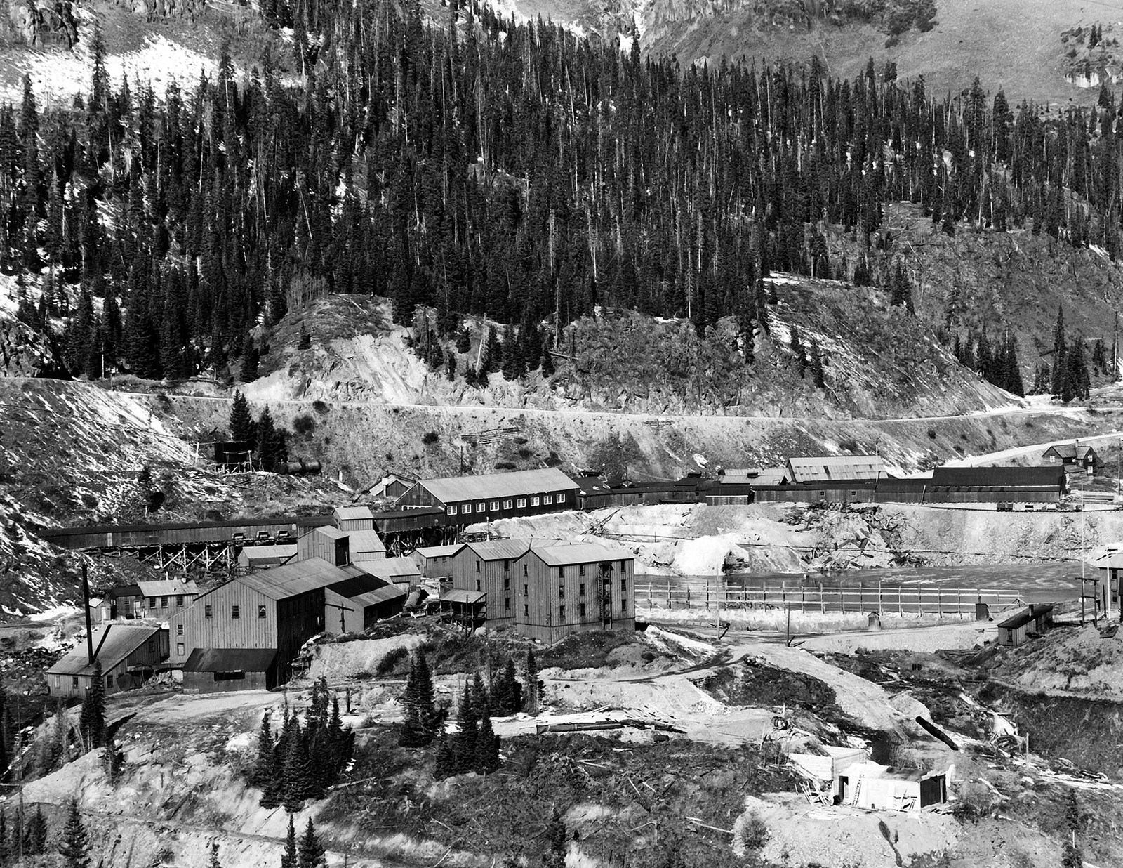 1946 Treasury Mine Buildings, Colorado Old Photo 8.5