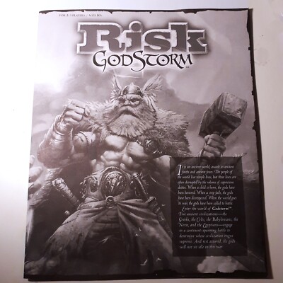 Ersatz Regelbuch für Risiko GodStorm Strategie Brettspiel Anleitung