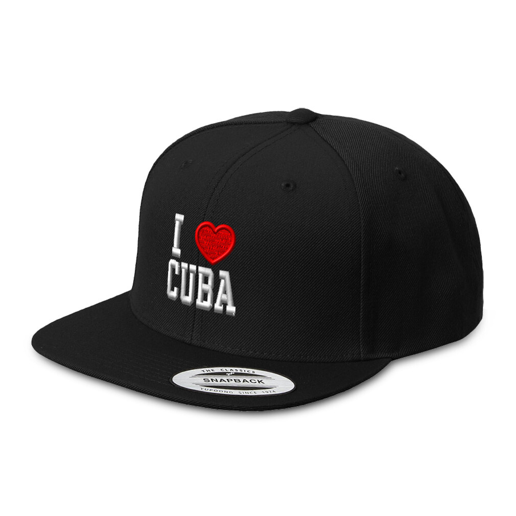 Cuba Pride Snapback Flat Bill Baseball Cap for Men & Women