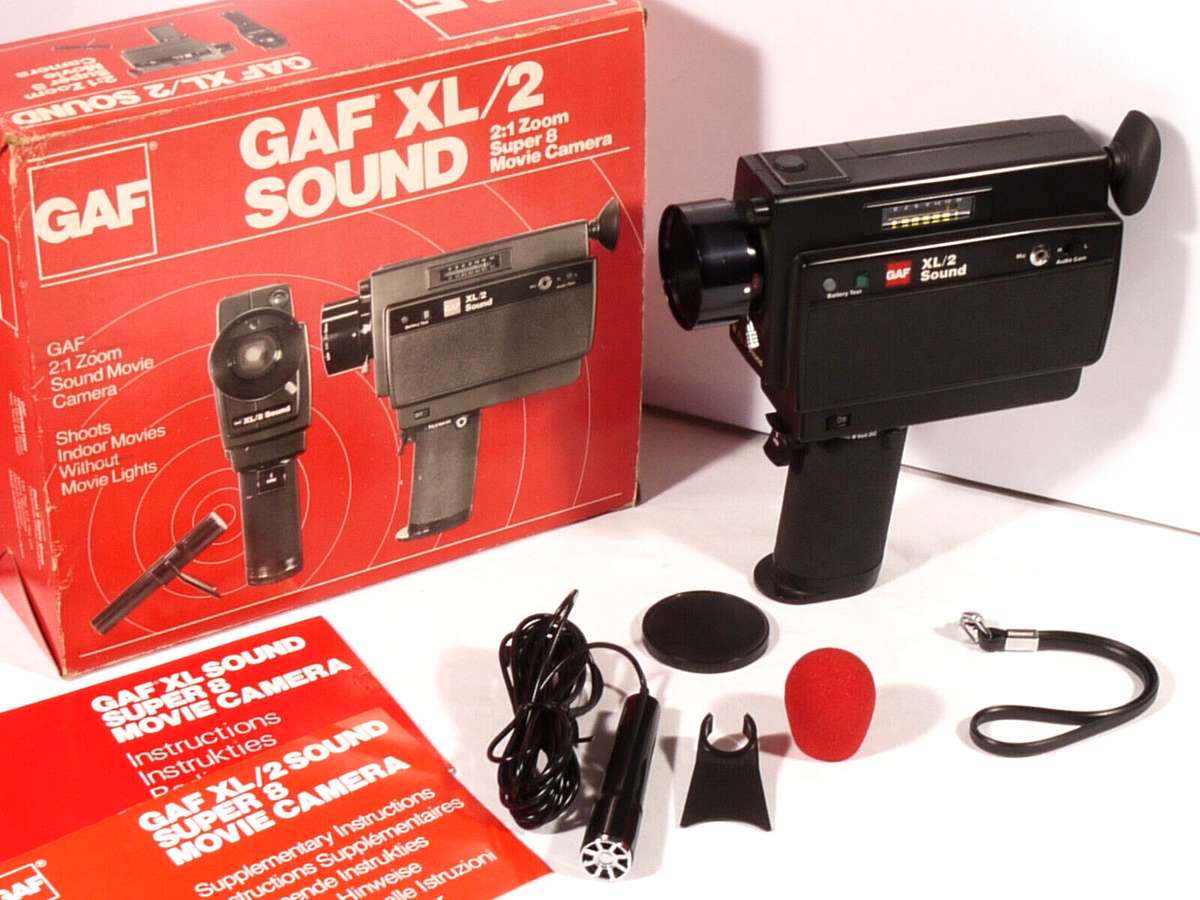 GAF XL/2　サウンドスーパー8ムービーシネマ　8mm filmカメラ GAF XL/2 サウンド スーパー 8 ムービー シネマ カメラ – Film