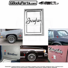78-88 Olds "Brougham" Sail Roof Fender Door Emblem Script New Repro GM #20085400