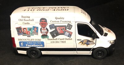 Baltimore Baseball Card Outlet 1:48 O Scale Buying Van for Train Xmas Garden