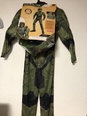 Halo Infinite Master Chief Muscle Kids Costume - Small (4-6)