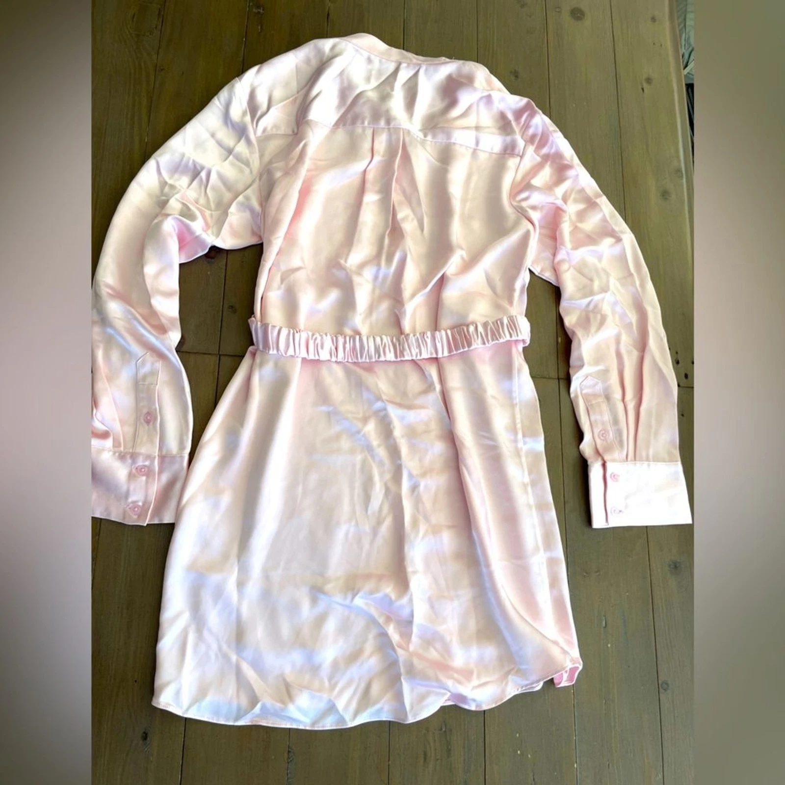 VALENTINO Mini Abito Donna L'Academie x Revolve Valentina Blush Rosa Satino Nuovo con etichette