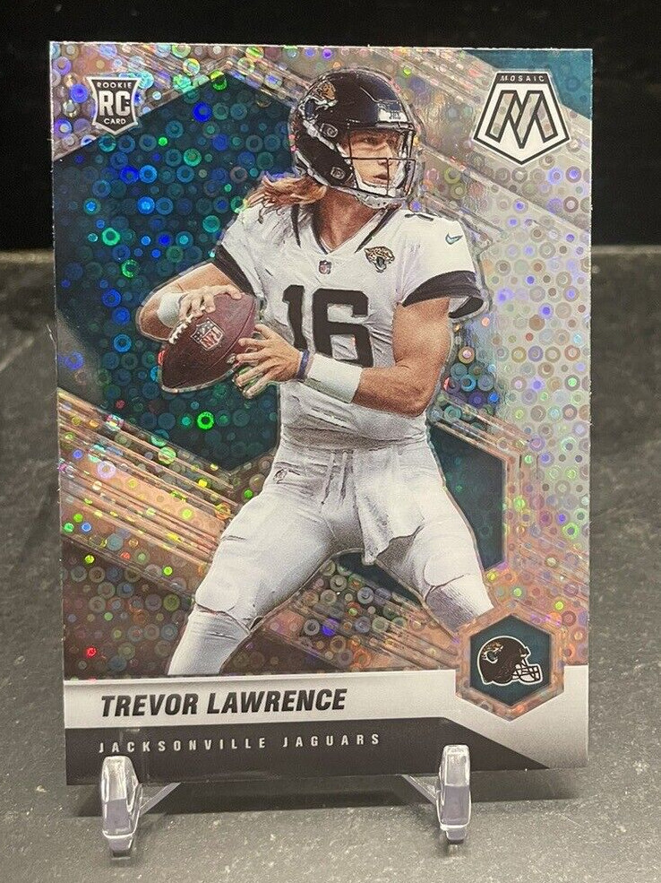 2021 Mosaic Trevor Lawrence RC No Huddle Silver Disco Rookie Variation #301V 🔥
