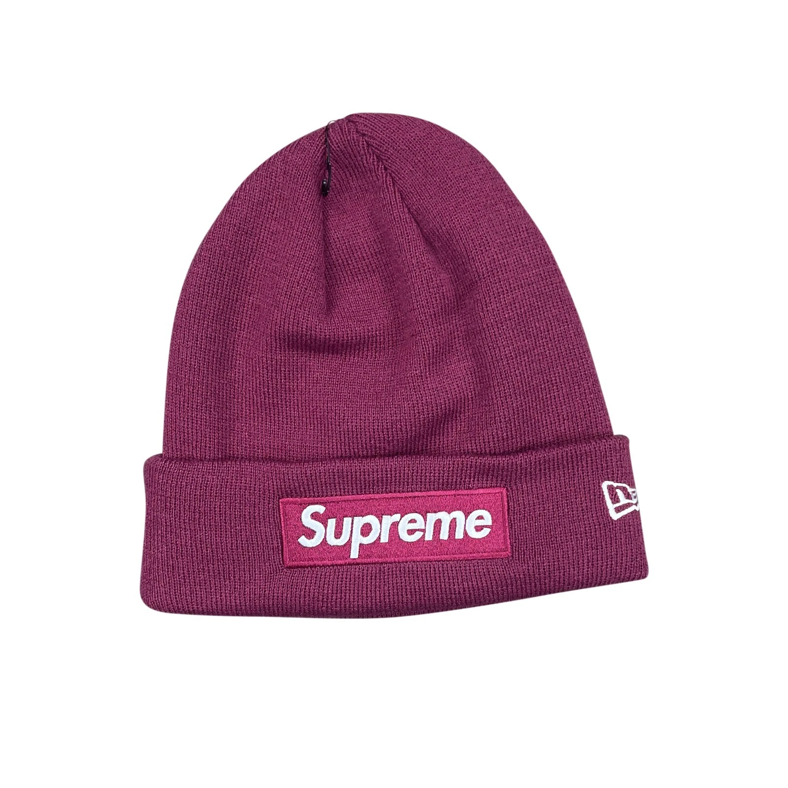 Supreme x New Era FW21 boîte logo bonnet prune