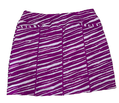 TAIL Purple Tiger Print Tennis Golf Pickleball Activewear Skort Medium