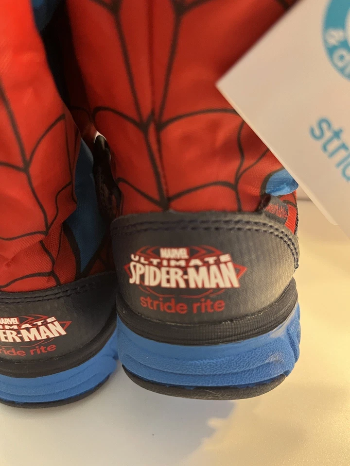 NIB - Marvel Stride Rite Spider-Man Sneaker Boot Boys 5M - Image 3 of 4