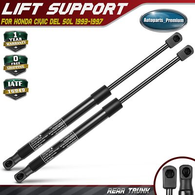 2x Rear Trunk Lift Supports Shocks Struts for Honda Civic del Sol 93-97