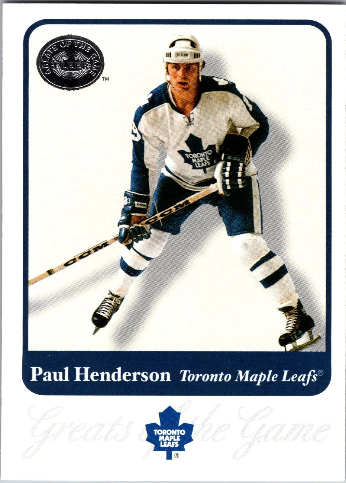 2001 Fleer Greats of the Game - Paul Henderson #42 - Toronto Maple Leafs