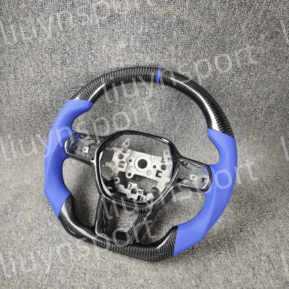 Volante de fibra de carbono para Honda Civic Accord 11ª Acura Integra 5ª generación Foto 4 de 4