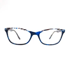 Chelsea morgan CM202110 Blue Eyeglasses Frames rectangle 52-17-135