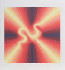 Roy Ahlgren, Pulsar, Screenprint signed, numbered, and dated in pencil