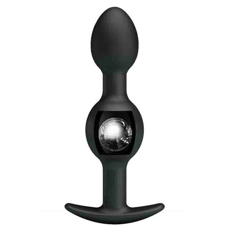 Anal Toy with 2 Large Balls Inside Anal Butt Plug Beads For Men Women