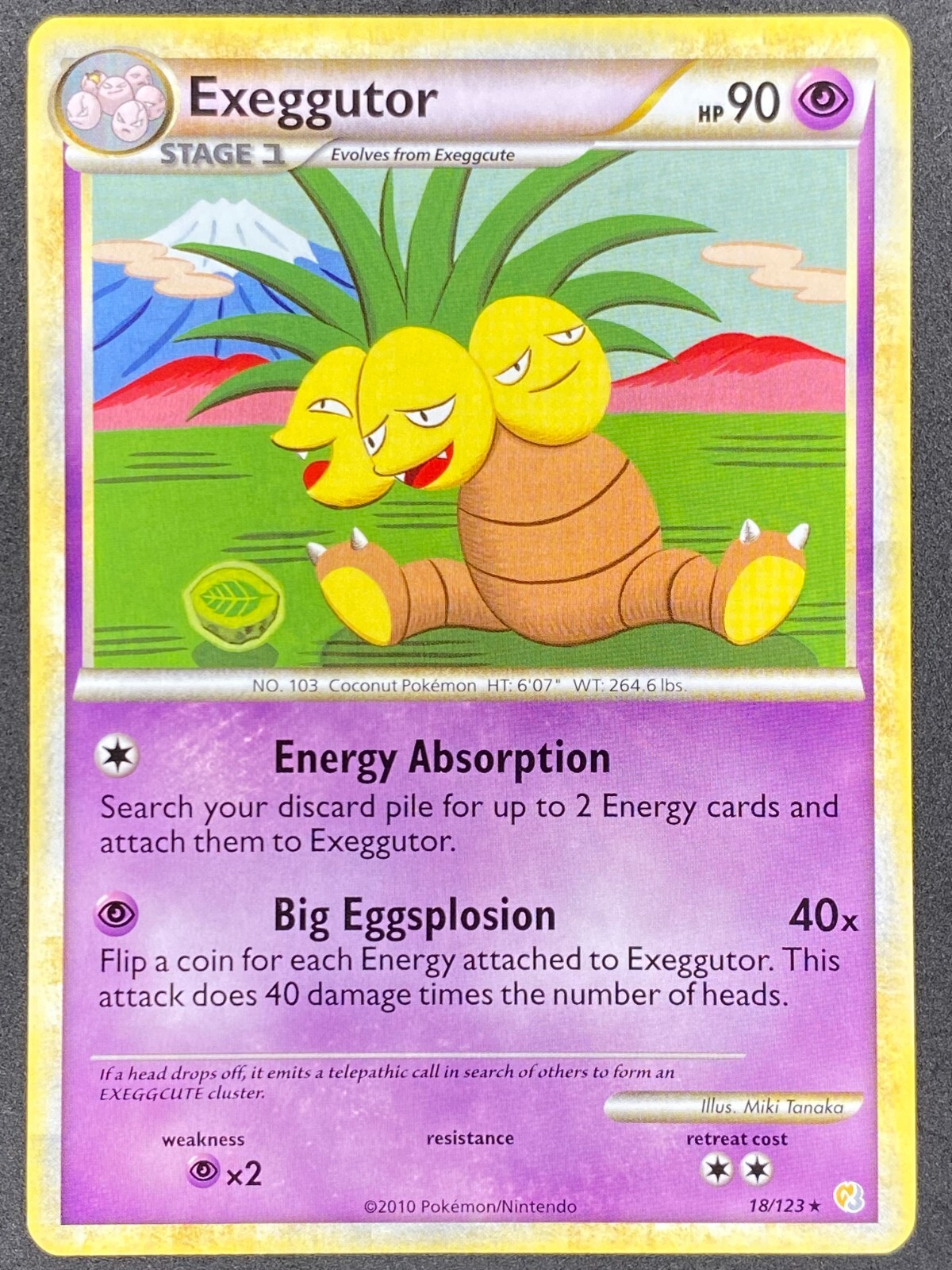 Pokémon Exeggutor 18/123 HS HeartGold & SoulSilver LP/NM