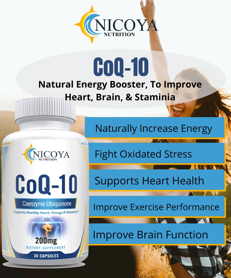 Coenzima Q-10 200mg | Antioxidante, Salud del Corazón, Regeneración Celular y Energía! Foto 4 de 4