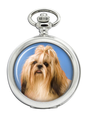 Shih Tzu Taschenuhr