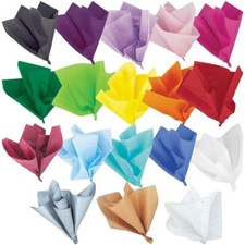Coloured Tissue Paper - High Quality & Acid Free - 500mm x 750mm - 20 Colours