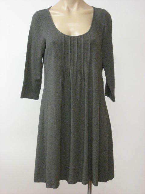EILEEN FISHER Stretch Viscose Jersey Melange 3/4 Sleeve Dress L Large NWT $248 | eBay