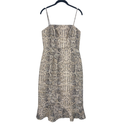 Hutch Etta Dress Womens 4 Ivory Black Gold Snakeskin Midi Pencil Ruffle Occasion | eBay Hutch Etta Dress Womens 4 Ivory Black Gold Snakeskin Midi Pencil Ruffle Occasion | eBay