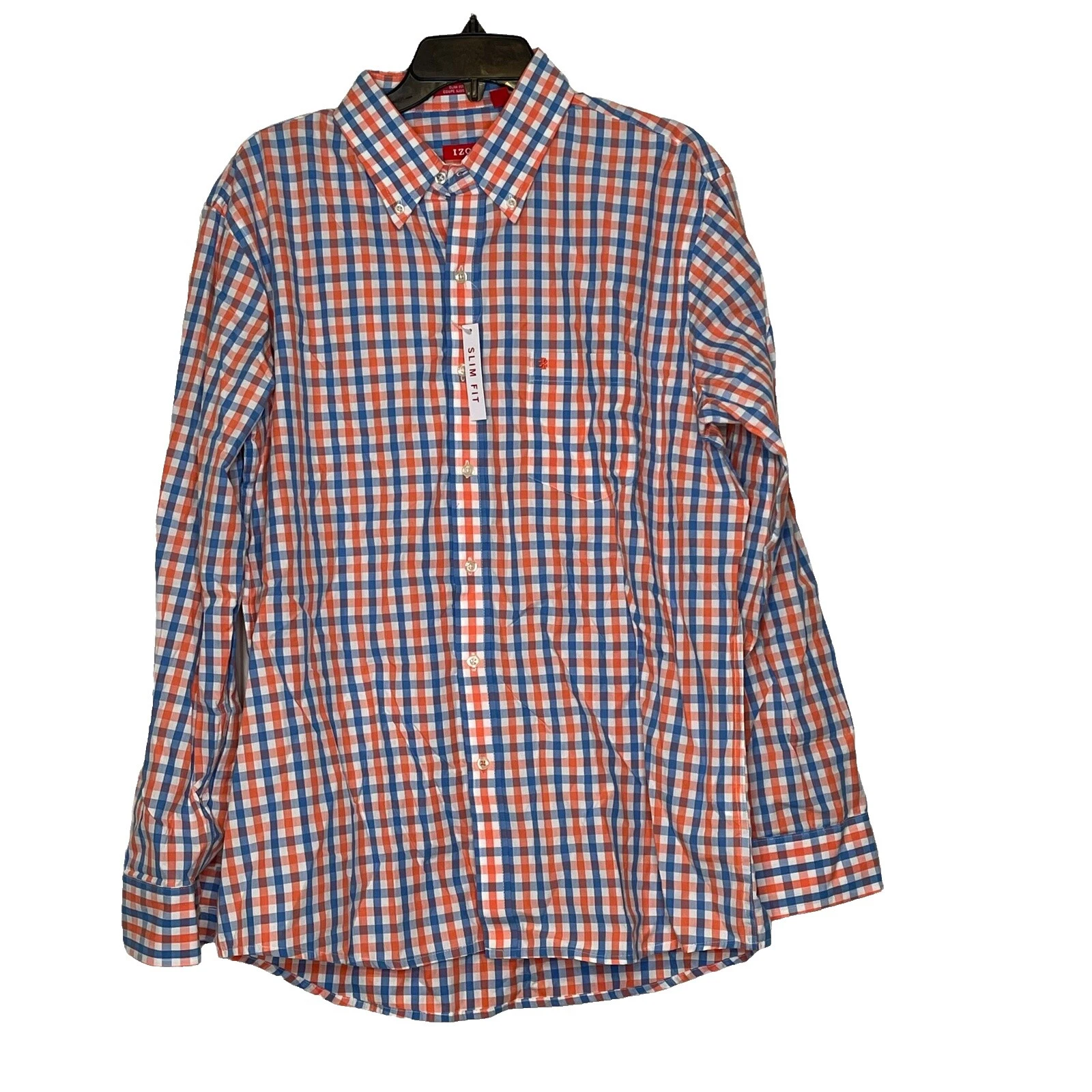 IZOD Cotton Long Sleeve Casual Button-Down Shirts for Men