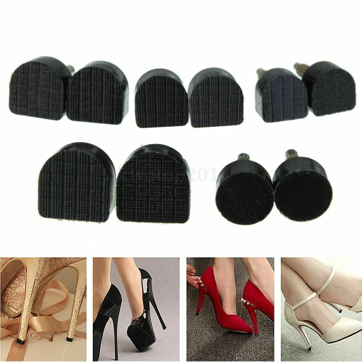 60PCS 5 Sizes High Heel Shoe Repair Taps Pins Dowel Lifts Replacement NEW