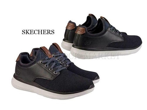 Skechers Men's Slip on Shoe Navy/Black