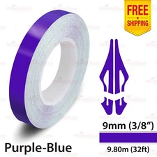 3/8" 9mm PinStriping Pin Stripe Tape Styling Decal Vinyl Sticker PURPLE-BLUE