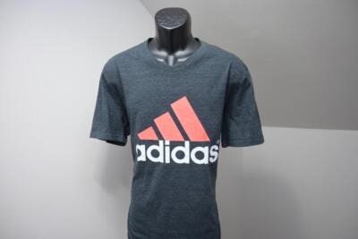 Adidas Tee Gym Shirt Gray Short Sleeve Performance Athletic Mens Size XL