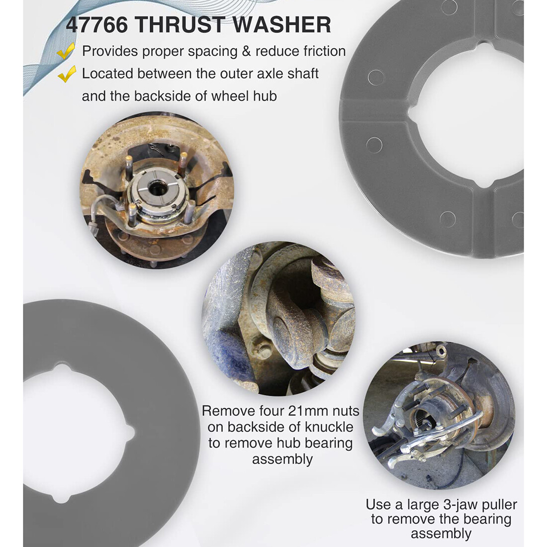 Thrust Washer Kit For Dana 50 60 Ford Super Duty F250 F350 Excursion