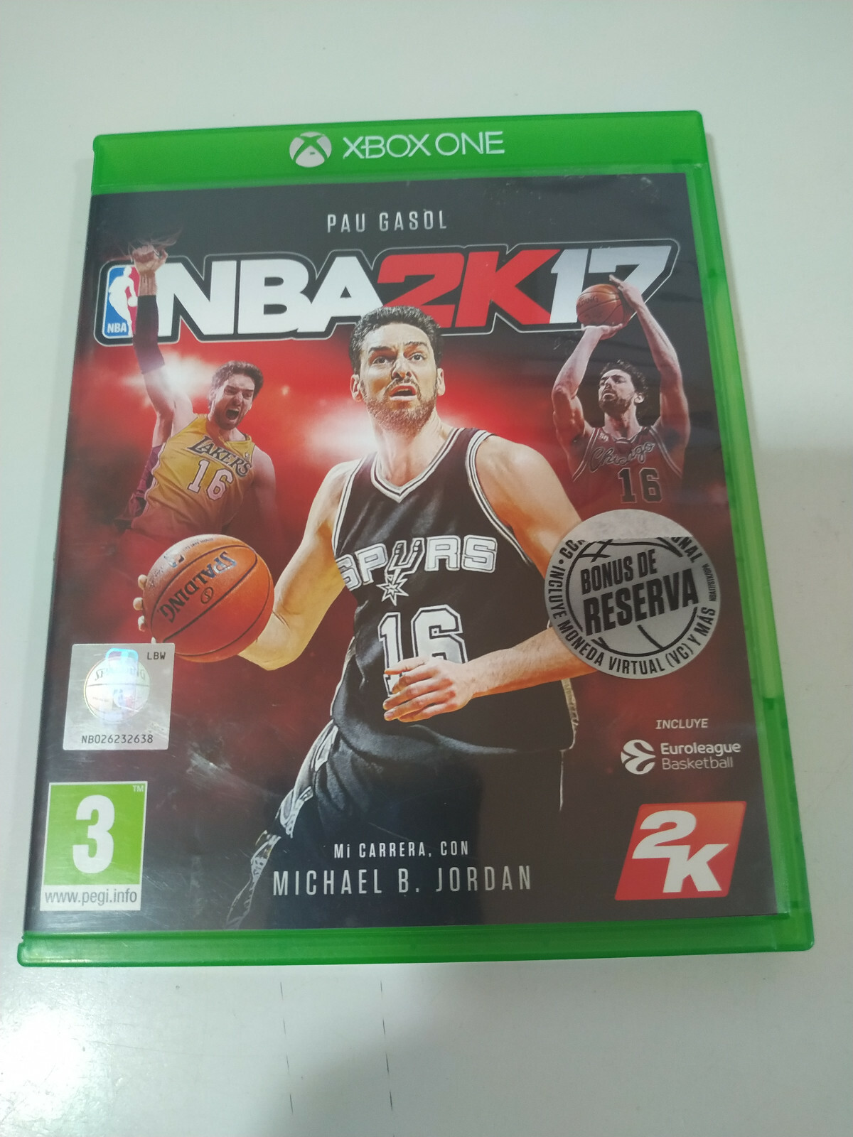 NBA2K17 NBA Pau Gasol - Juego Xbox One Edition Spain PAL - 3T