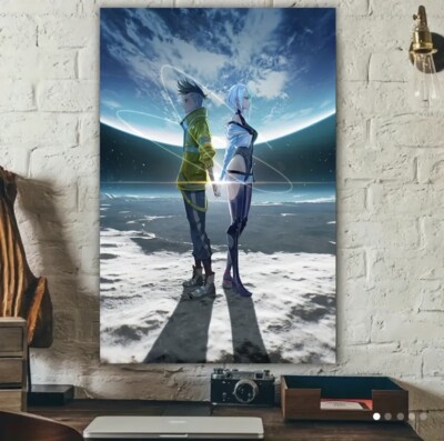 Cyberpunk 'David Martinez & Lucy' Anime Canvas Art Print