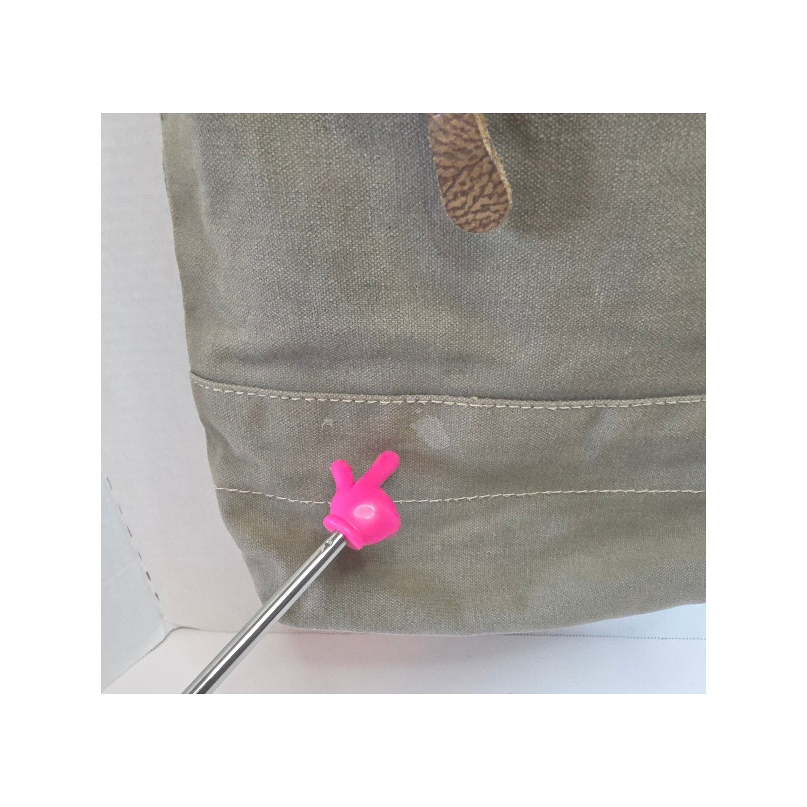 Myra Bag Eau De Nil Cowhide Floral Canvas Shoulder/Crossbody Upcycled Materials