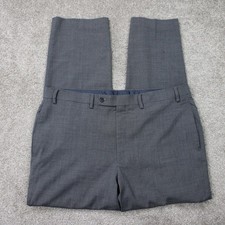 LAUREN Ralph Lauren Dress Pants Mens 38x32 Gray High Performance Wool Flat Front